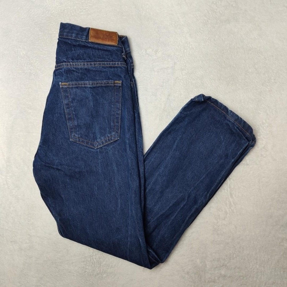 Dearborn Denim Jeans Mens 32x30 Blue Straight Dark Wash Tailored Fit Cotton USA